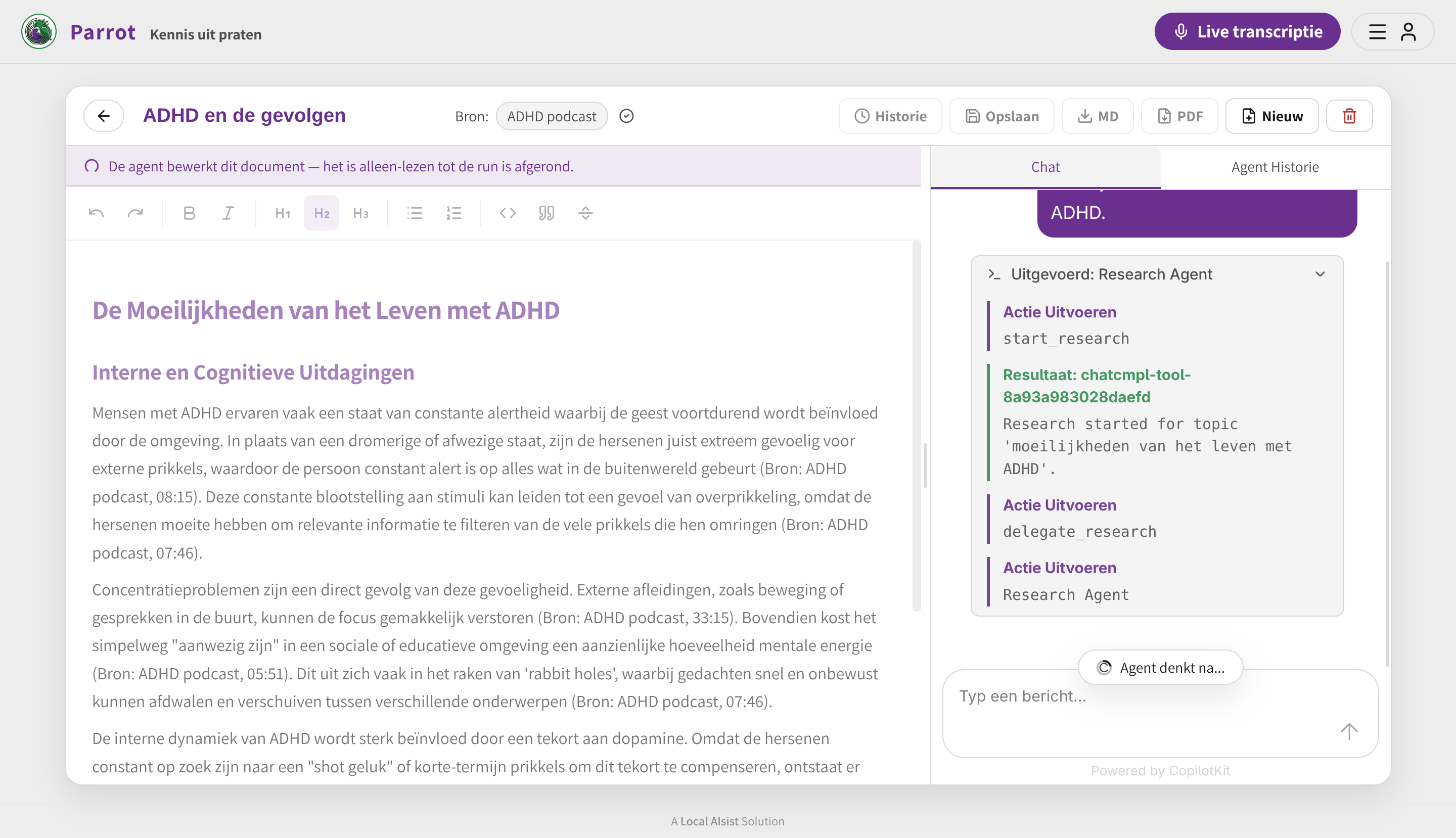 Agent Editor